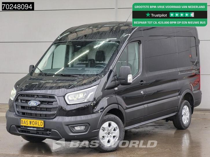 Ford Transit 165pk Nieuw Model Limited L2H2 Automaat CarPlay, Auto's, Bestelwagens en Lichte vracht, Bedrijf, Te koop, Achteruitrijcamera