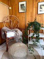 Rotan fauteuil – boho / vintage, Huis en Inrichting, Ophalen, Gebruikt, Riet of Rotan, 50 tot 75 cm