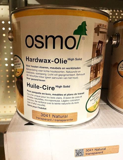 - 50% OSMO Hardwax olie 3090/3062/3063/3032/3041 kleurloos, Doe-het-zelf en Bouw, Verf, Beits en Lak, Nieuw, Minder dan 5 liter