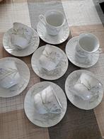 Set van 7 koffietassen met bordjes, Huis en Inrichting, Keuken | Servies, Keramiek, Ophalen of Verzenden, Zo goed als nieuw, Boerenbont