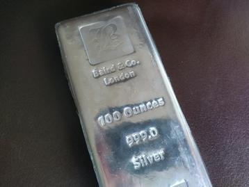 999,0 Zilverbaar lbma 100 ounce Baird & Co London - nieuw beschikbaar voor biedingen