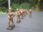 LINEOL 18 belgische soldaten muziekkorps lyra speler TOP., Ophalen of Verzenden