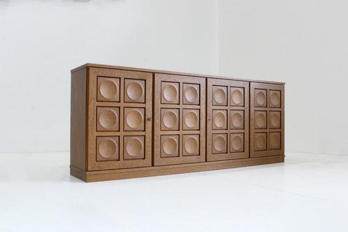 Vintage Brutalist Dressoir Sideboard 1970s Gerhard Bartels, Antiek en Kunst, Antiek | Meubels | Kasten, Ophalen