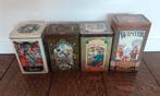 Set of 4 old Holland metal Coffee boxes Containers Tin Boxes, Antiek en Kunst, Ophalen of Verzenden