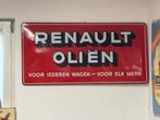 RENAULT emaille reclamebord, Ophalen of Verzenden, Gebruikt, Reclamebord