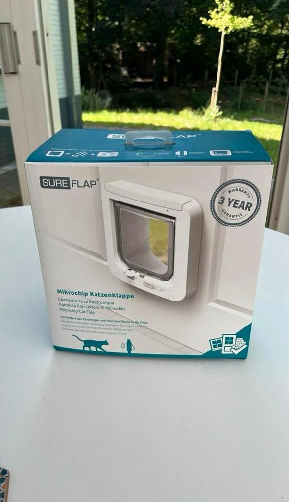 Sureflap microchip kattenluik - NIEUW !, Dieren en Toebehoren, Katten-accessoires, Nieuw, Ophalen