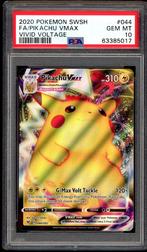 Pikachu VMAX PSA 10 - 44/185 Sword & Shield - Vivid Voltage, Hobby en Vrije tijd, Verzamelkaartspellen | Pokémon, Verzenden, Zo goed als nieuw