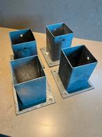 4 paalhouders H 15 cm Br 9 D 9, Doe-het-zelf en Bouw, Ophalen, Nieuw