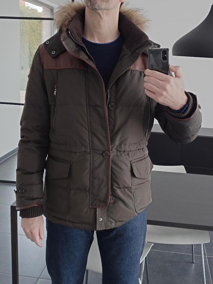 Hackett winter jas maat L, Kleding | Heren, Jassen | Winter, Zo goed als nieuw, Maat 52/54 (L), Groen, Ophalen of Verzenden