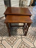 2 Prachtige bijzettafeltjes, Enlèvement, Utilisé, Rectangulaire, Bois