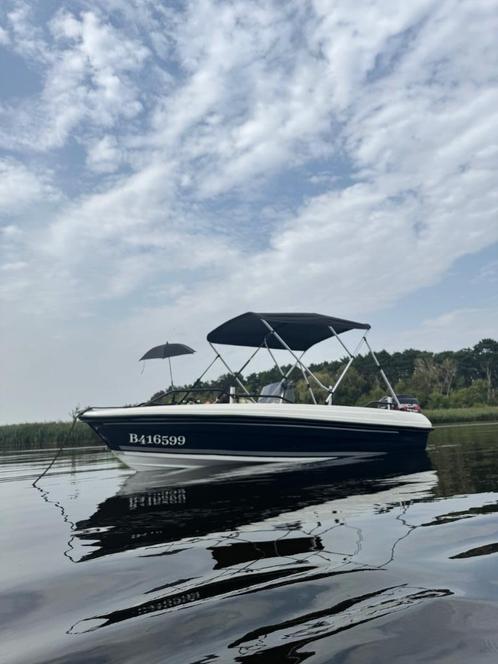 Consoleboot/visboot terhi 60pk mercury met trailer., Watersport en Boten, Vis- en Consoleboten, Gebruikt, 50 tot 70 pk, 3 tot 6 meter
