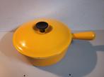 Le Creuset Model 22 Vintage braadpan, Huis en Inrichting, Ophalen of Verzenden, Gebruikt, Gietijzer, Kookpan of Snelkookpan