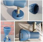 Spot mural bleu pailleté 10cm petit soquet, Ophalen, Zo goed als nieuw, Metaal of Aluminium, Plafondspot of Wandspot