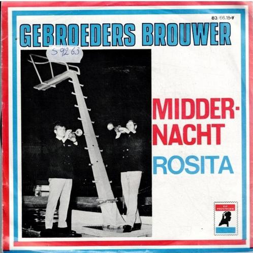 Vinyl, 7"   -   Gebroeders Brouwer – Middernacht, Cd's en Dvd's, Vinyl | Overige Vinyl, Overige formaten, Ophalen of Verzenden