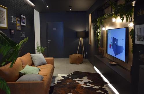 tv meubel + zetel, salontafel, tapijt en lampen, Huis en Inrichting, Kasten |Televisiemeubels, Nieuw, 200 cm of meer, 150 tot 200 cm