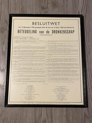 Besluitwet beteugeling van dronkenschap beschikbaar voor biedingen