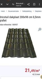 23 dakplaten 200X98cm PRIJS PER STUK!!, Ophalen, Gebruikt, Grijs
