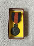 wo1 - Belgische ijzermedaille 1914-1918, Ophalen of Verzenden, Landmacht, Lintje, Medaille of Wings