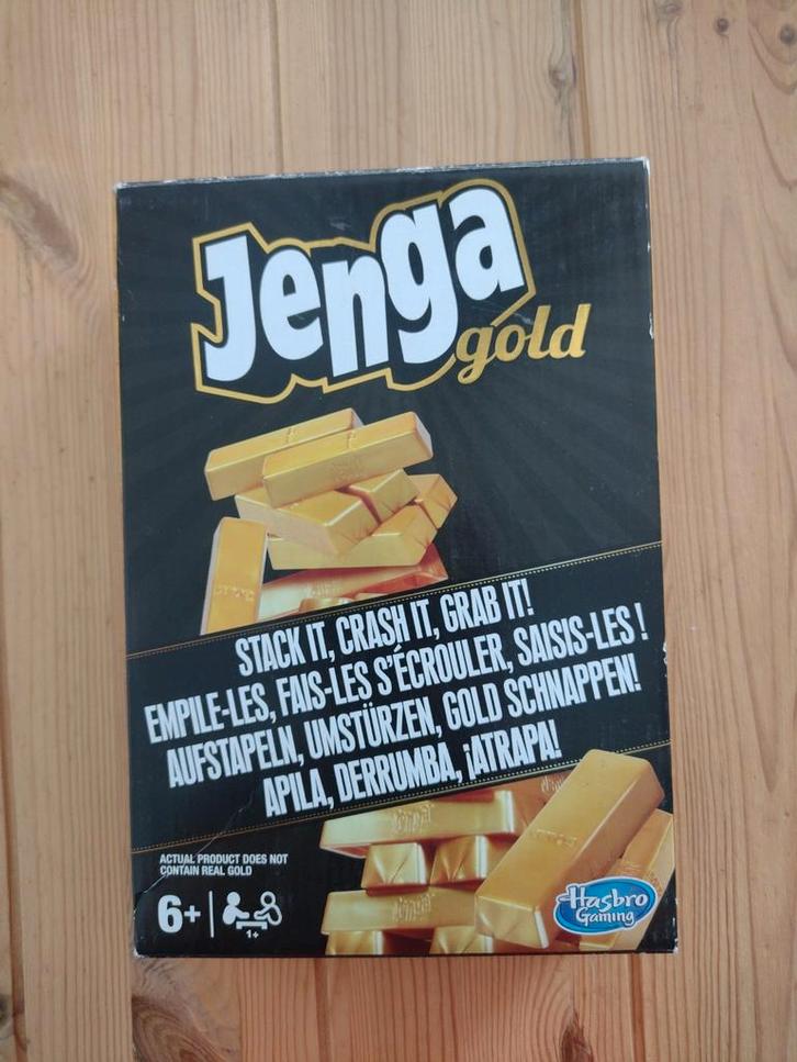 Jenga gold editie, Hobby en Vrije tijd, Gezelschapsspellen | Overige, Zo goed als nieuw, Ophalen