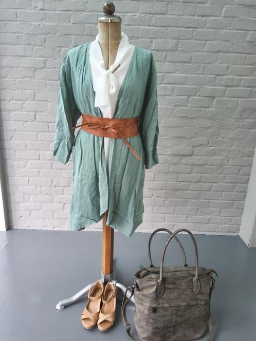Aquamarijnkleurige lange gilet Paprika, Kleding | Dames, Grote Maten, Nieuw, Jasje of Colbert, Groen, Ophalen of Verzenden