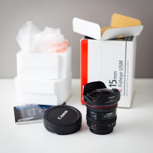 Canon EF 8-15mm f/4 Fisheye USM, Audio, Tv en Foto, Foto | Lenzen en Objectieven, Zo goed als nieuw, Groothoek Fisheye-lens, Zoom