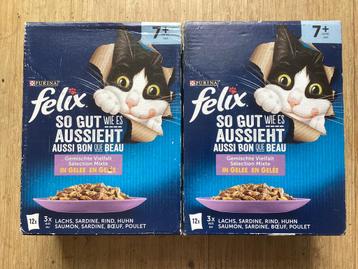 24 Felix zakjes en kattenzak 