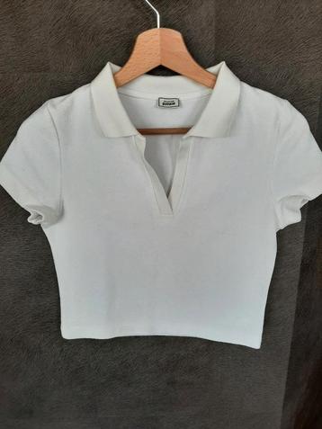 Polo blanc Pimkie taille S, Enlèvement ou Envoi, Comme neuf, Taille 36 (S)