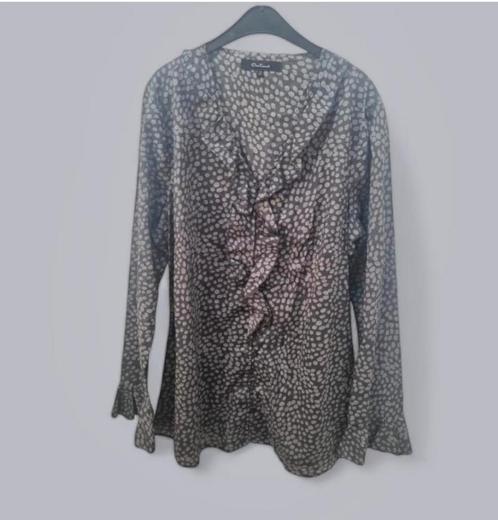 ✨️ ONE TOUCH blouse – elegant met verfijnde details Maat 42✨, Kleding | Dames, Blouses en Tunieken, Nieuw, Maat 42/44 (L), Grijs