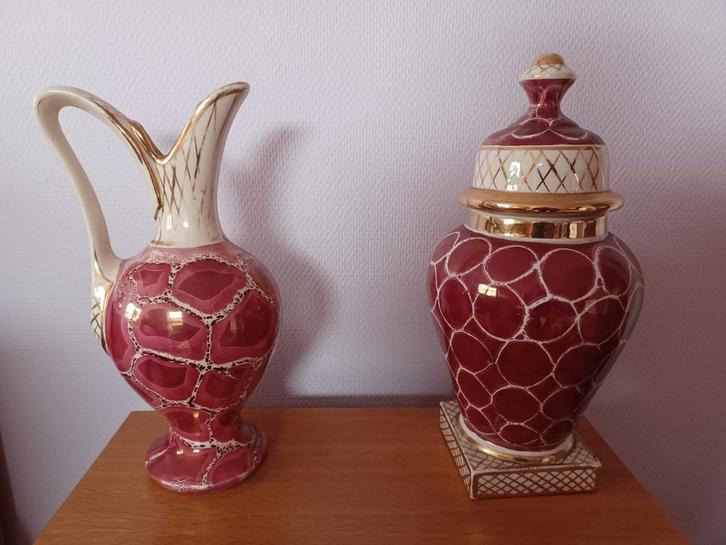Vintage siervazen en sierschaal, Antiek en Kunst, Antiek | Keramiek en Aardewerk, Ophalen