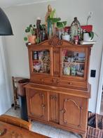 Schattige vintage retro houten kast buffetkast vitrinekast, Huis en Inrichting, Ophalen