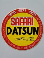 Vintage Sticker - Safari Datsun 1970 - 1971 - 1973, Verzamelen, Stickers, Auto of Motor, Ophalen of Verzenden, Zo goed als nieuw
