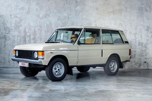 Range Rover V8 uit 1980, Auto's, Oldtimers, Bedrijf, Te koop, Land Rover, Benzine, 2 deurs, Handgeschakeld, Beige, Bruin, Stof
