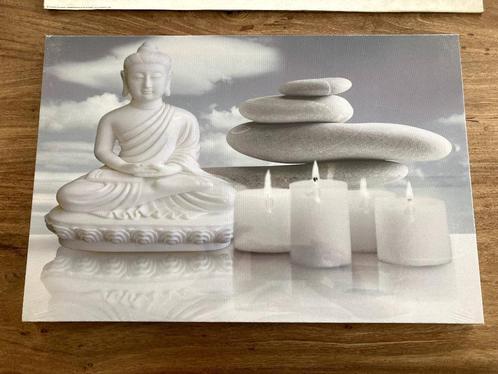 wandplaat boeddha nieuw met led verlicht. 5 eur + rest grati, Verzamelen, Beelden en Beeldjes, Nieuw, Ophalen of Verzenden