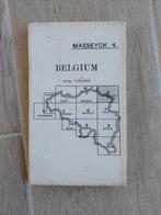 Britse trench map wo1 war map 1915 Belgium Maaseik, Ophalen of Verzenden