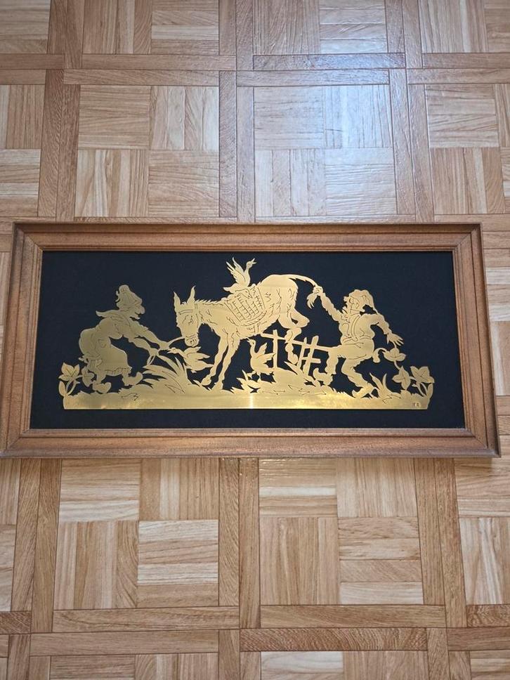 De Bremer stadsmuzikanten: kunstwerk, Antiek en Kunst, Kunst | Schilderijen | Abstract, Ophalen of Verzenden