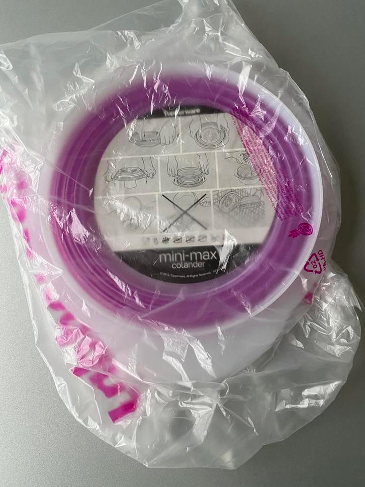 🍄 Tupperware . NIEUWE . MiniMax vergiet . Inklapbaar, Huis en Inrichting, Keuken | Tupperware, Nieuw, Ophalen of Verzenden