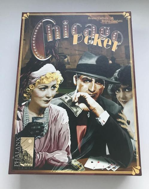 Chicago poker gezelsschapsspel (NIEUWSTAAT), Hobby en Vrije tijd, Gezelschapsspellen | Kaartspellen, Zo goed als nieuw, Een of twee spelers