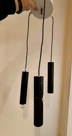 Grote bruine metalen buislamp/ophanglamp, vintage 1970, Ophalen of Verzenden, Gebruikt, Metaal, 75 cm of meer