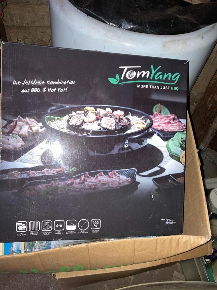TomYang BBQ - Elektrische Gril, Huis en Inrichting, Keuken | Potten en Pannen, Zo goed als nieuw, Overige typen, Overige materialen