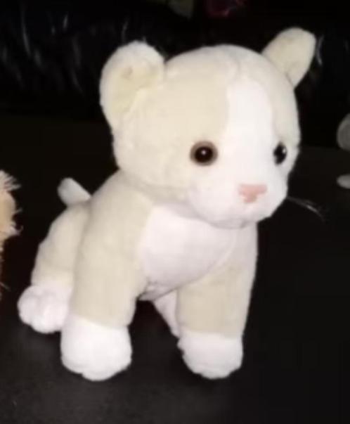 2 mooie zachte knuffels met geluid kat, eend, Kinderen en Baby's, Speelgoed | Knuffels en Pluche, Gebruikt, Eend, Ophalen of Verzenden
