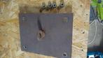 Zeer stevige metalen plaat met ring. plafondbevestiging., Ophalen, Gebruikt
