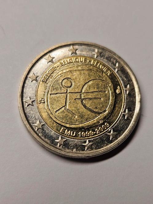 2 euro munt stickman versie België, Timbres & Monnaies, Monnaies | Europe | Monnaies euro, Monnaie en vrac, 2 euros, Belgique