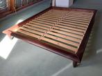 tweepersoonsbed HAGALI 160 x 200 met lattenbodems (IKEA), Ophalen, Gebruikt, Bruin, Tweepersoons