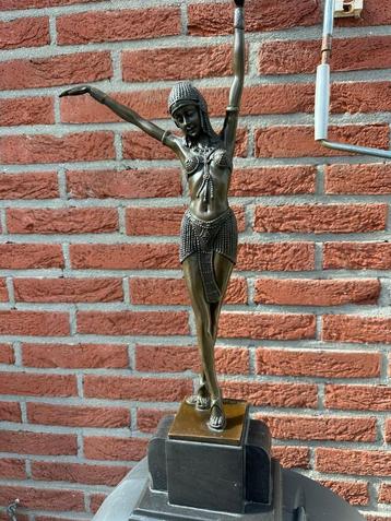 bronzen Art sculptuur dansende vrouw 55 cm  beschikbaar voor biedingen