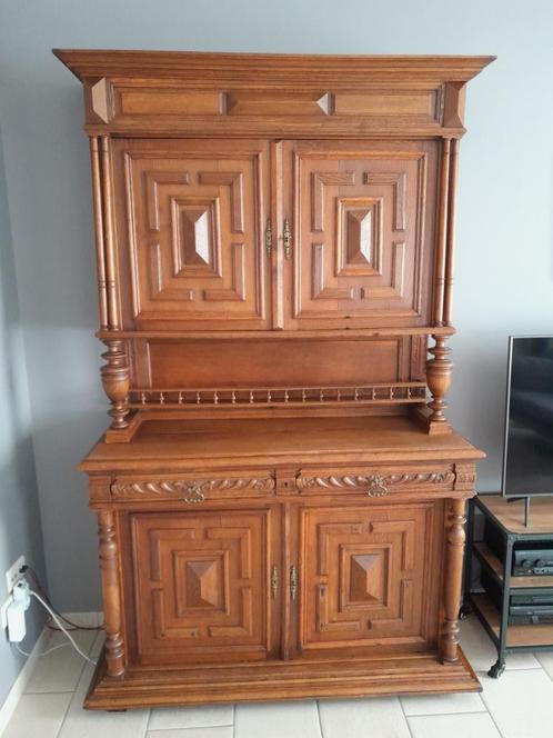 armoire de buffet en chêne, armoire de chasse, Maison & Meubles, Armoires | Buffets, Utilisé, 200 cm ou plus, 100 à 150 cm, 50 à 75 cm