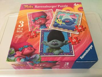 3 Trolls puzzels - merk: Ravensburger - 25 st- 36 st- 49 st beschikbaar voor biedingen