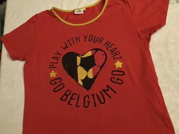 T-shirt de supporter Red Flames, Red Devils pour femmes XL