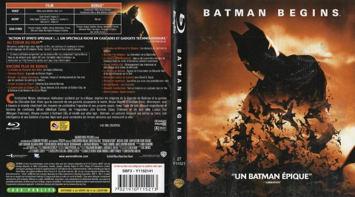 batman begins  (blu-ray) neuf / nieuw, Cd's en Dvd's, Blu-ray, Zo goed als nieuw, Actie, Ophalen of Verzenden