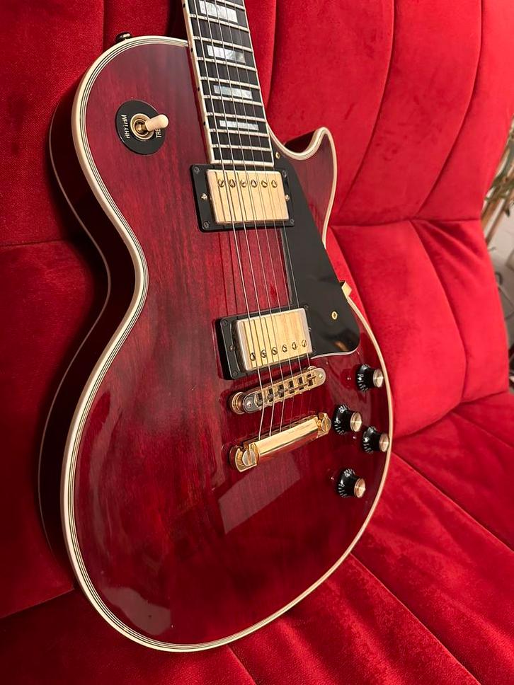 Gibson Les Paul Custom Wine red 2001, Muziek en Instrumenten, Snaarinstrumenten | Gitaren | Elektrisch, Zo goed als nieuw, Gibson