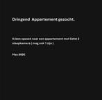 Appartement Gezocht!, Immo, Appartementen en Studio's te huur